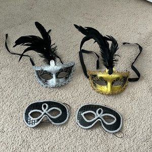 Mardigras mask set.  EUC